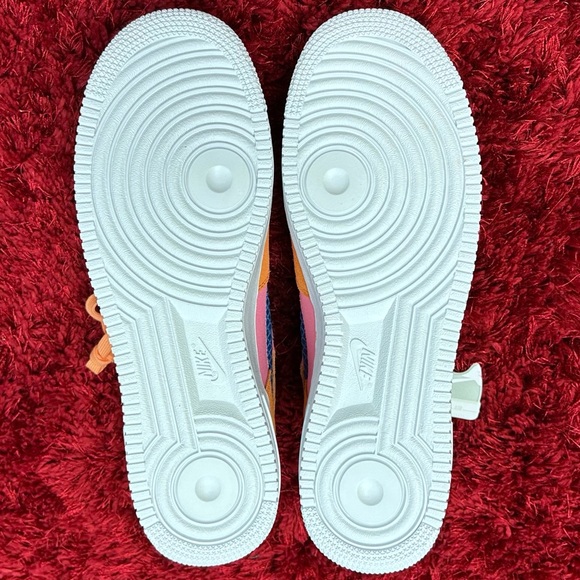Nike Air Force 1 ‘07 LV8 Orange Trance Shoes 11 White CW7300-800 - Picture 4 of 6